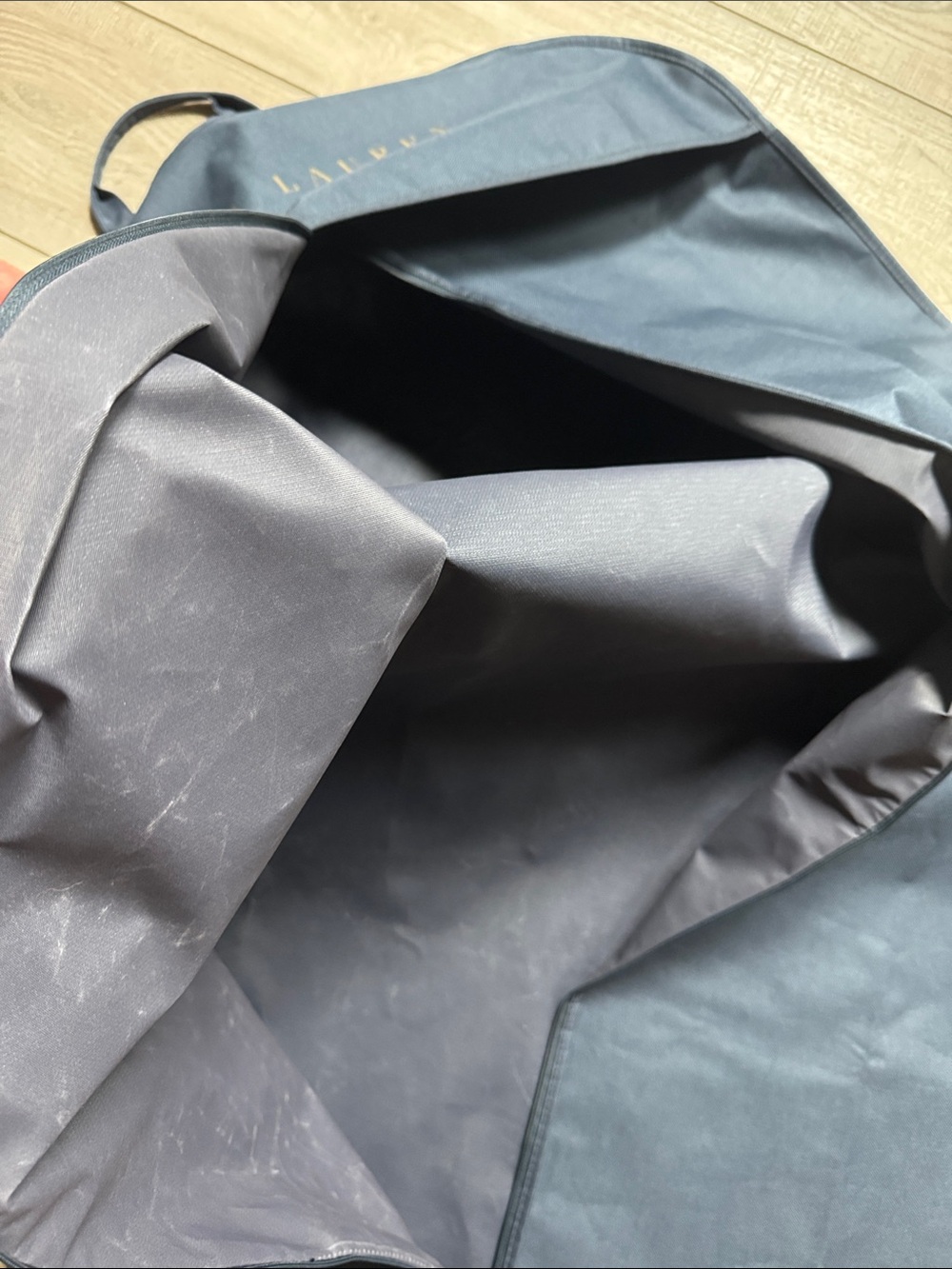 Ralph Lauren Polo Garment Bag Navy For Suit Long Gown Travel Storage 51”L X 23”W - Picture 8 of 8